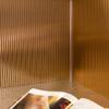 FASDE Rib Decorative Vinyl 18in x 24in Backsplash Panel in Polished Copper (5 Pack) view 3