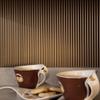 FASDE Rib Decorative Vinyl 18in x 24in Backsplash Panel in Argent Bronze (5 Pack) view 4