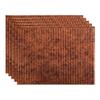 FASDE Rib Decorative Vinyl 18in x 24in Backsplash Panel in Moonstone Copper (5 Pack) view 1