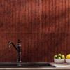 FASDE Rib Decorative Vinyl 18in x 24in Backsplash Panel in Moonstone Copper (5 Pack) view 2