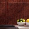 FASDE Rib Decorative Vinyl 18in x 24in Backsplash Panel in Moonstone Copper (5 Pack) view 3