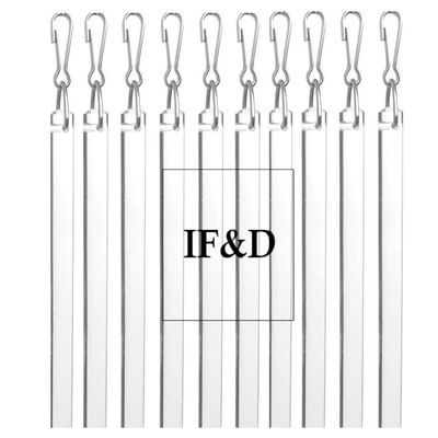IF&D Fabrics and Drapes - 10 pack - 36 Inch (3 foot) Flexible Clear Acrylic Lucite Drapery Curtain Pull Wands - For Easy Open and Closing of Window Treatments #0288