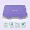 Bentgo Kids Stainless Steel Leak-Resistant Lunch Box - 3-Compartments with Bonus Silicone Container, Durable, Eco-Friendly, Dishwasher Safe, BPA-Free, Ideal for School, Ages 3+ (Purple) view 3
