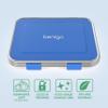 Bentgo Kids Stainless Steel Leak-Resistant Lunch Box - 3-Compartments with Bonus Silicone Container, Durable, Eco-Friendly, Dishwasher Safe, BPA-Free, Ideal for School, Ages 3+ (Blue) view 3