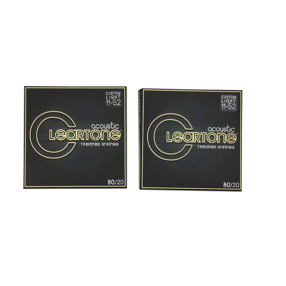 Cleartone Guitar Strings Acoustic 80/20 Bronze Custom Light 11-52 long life