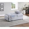 Lexicon Garrell 4 in 1 Multi Function Convertible Sleeper Bed, Chair, Lounger, Ottoman in Gray view 2