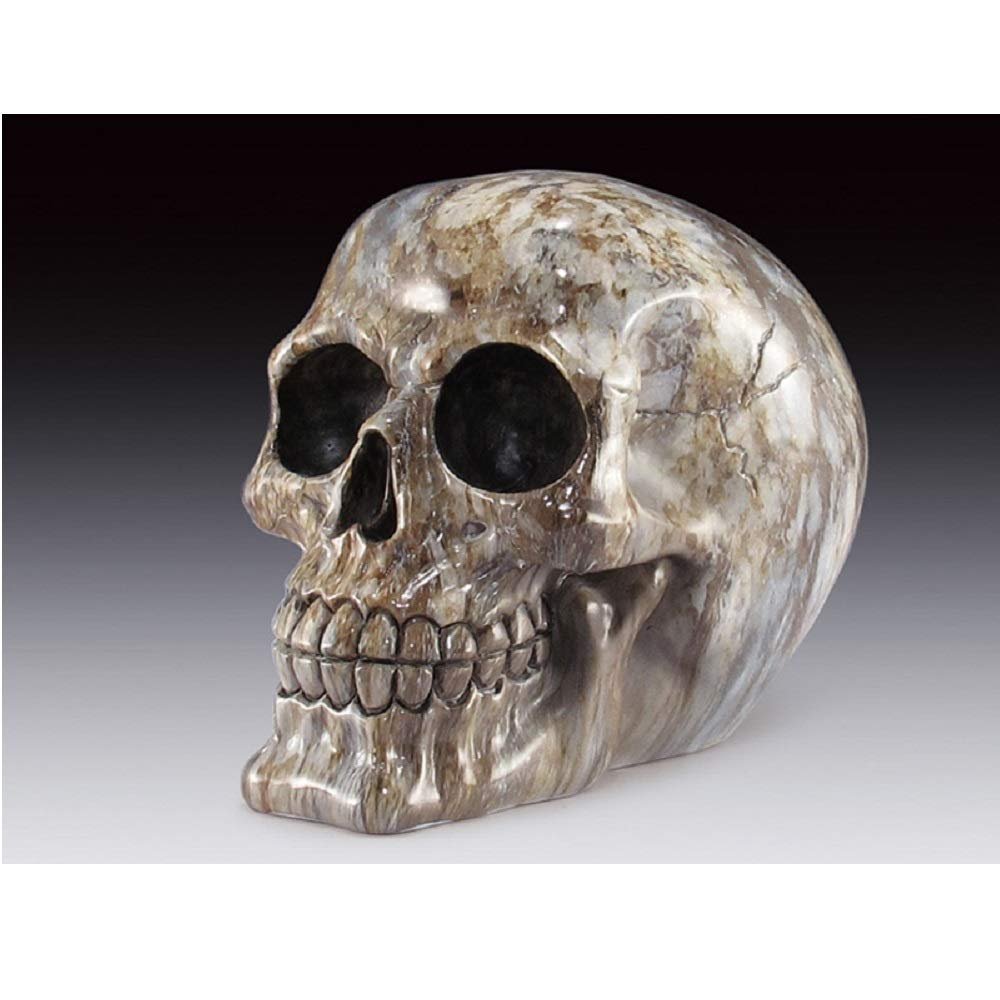 Everspring Import Company Agate Colored Skull Figurine