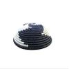 African Basket | Rwanda Basket | Woven Basket | Sweet Grass and Sisal Black white & Gray Swirl - 12" x 3" view 2