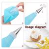 AUEAR, Cake Decorating Sugar Cookie Piping Tips 5 Writing Tube 1 Coupler 1 Silicone Pastry Bag (7 Pack) view 4