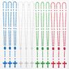 CHENXIN 100 Pack Plastic Rosary Beads, 17 Inch Assorted Color Pearlized Catholic Prayer Bead Bulk Rosaries view 1