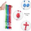 CHENXIN 100 Pack Plastic Rosary Beads, 17 Inch Assorted Color Pearlized Catholic Prayer Bead Bulk Rosaries view 2