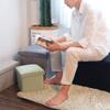 Differeye Foldable Storage Box Multifunctional Cotton and Linen Finishing Box Storage Stool for Shoe Stool Cloth Storage Stool Adult Sit (Pink,503131cm) view 2