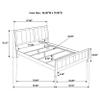 Coaster Home Furnishings - Carlton - Wood - Faux Leather Upholstered Full Panel Bed with Vertically Padded Headboard and Matching Footboard - Bedroom - Cappuccino - 202091F view 3