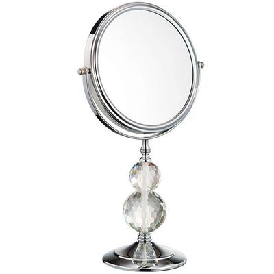 Large Double Sided 8X and 1X Magnifying Makeup Mirror with Stand, 15-Inch Height and 8-Inch Wide