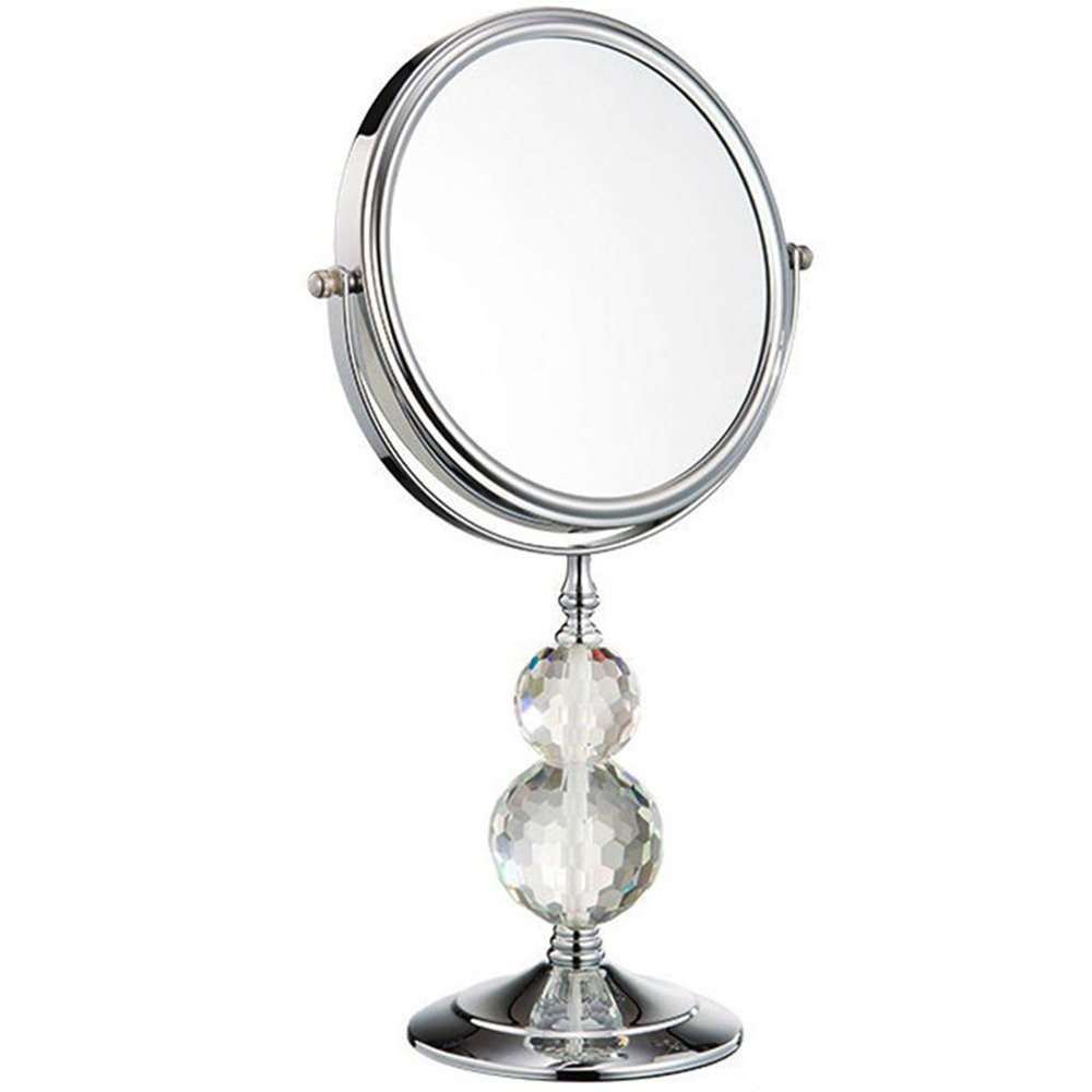 Large Double Sided 8X and 1X Magnifying Makeup Mirror with Stand, 15-Inch Height and 8-Inch Wide