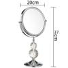 Large Double Sided 8X and 1X Magnifying Makeup Mirror with Stand, 15-Inch Height and 8-Inch Wide view 2
