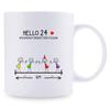 24th Birthday Gifts for Women Mugs - Hello 24 Quarantine Birthday 2020 Coffee Mug - 11 oz 24th Bday Gifts for Mom, Her, Sister, Best Friends, Girlfriend, Wifey, Daughter, Female view 1