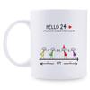 24th Birthday Gifts for Women Mugs - Hello 24 Quarantine Birthday 2020 Coffee Mug - 11 oz 24th Bday Gifts for Mom, Her, Sister, Best Friends, Girlfriend, Wifey, Daughter, Female view 2