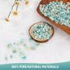 1.1lb Natural Crushed Amazonite Crystal Tumbled Chips-Healing Crystals Chips Bulk, Crushed Crystal Gemstones for Crafts, Beautiful Package for Gift (Amazonite) view 2
