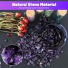 1.1lb Natural Crushed Amethyst Crystal Tumbled Chips-Healing Crystals Chips Bulk, Crushed Crystal Gemstones for Crafts, Beautiful Package for Gift (Amethyst) view 2