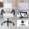 Best Shop Ergonomic Office Chair, Mid Back Mesh Desk Chair with Lumbar Support & Armrest - Breathable, Height Adjustable Rolling Task Executive Chairs for Adults, White view 4