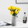 12 PCS Artificial Flowers Roses Silk Flowers Fake Long Stem Artificial Roses for Home Wedding Decorations (Yellow) view 4