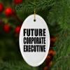Designsify Christmas Tree Decoration, Future Corporate Executive, Oval Ornament, Gifts for Birthday Anniversary Valentines Mom Mothers Fathers Day Party, to Men Women Him Her Friend Mom Dad Wife view 3