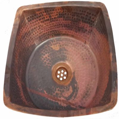 Square Vessel Copper Sink