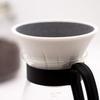 Kofil 1390400506 Coffee Filter Dripper with Dedicated Base and Saucer, White view 3