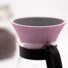 COFIL FUJI Ceramic Coffee Filter Dripper with Dedicated Base and Saucer, Pink 1390400502 view 3