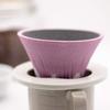COFIL FUJI Ceramic Coffee Filter Dripper with Dedicated Base and Saucer, Pink 1390400502 view 4