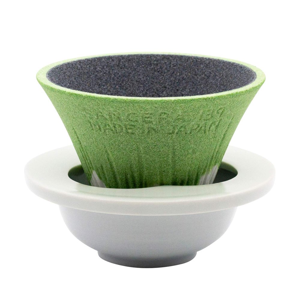 (Cofil) Kofil 1390400503 Coffee Filter Dripper with Dedicated Base and Saucer, Green