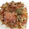 Artisan fall, autumn, harvest wreath for front door or inside decoration. Features wood pumpkin "Pumpkin & spice & everything nice" Wreath is very full, made with weatherproof fabric, measures 20x20x6 view 2