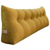 MISC Bed Rest Wedge Pillow Bolster Lumbar Support Daybed Back Cushion Yellow Textured Novelty Polyester Removable Cover view 1
