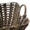 Artera Large Wicker Storage Basket - Set of 3 Woven Water Hyacinth Blanket Baskets with Handle, Natural Nesting Storage Bins for Living Room, Bedroom, Bathroom or Laundry Room view 4