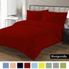 ACS Bedding Luxury Soft 1500 Thread Count Heavy Egyptian Cotton Solid Pattern 3-PCs Duvet Cover Set with Zipper Closure (Super King, Burgundy) view 1