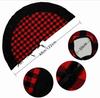 Medoore Red and Black Buffalo Plaid Check Christmas Tree Skirt 48 inches, Country Xmas Tree Decorations Tree Skirts Double Layers Holiday Ornaments view 2