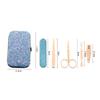 ZXD ZHEXUNDIAN 5 in 1 Glitter Cover Travel Manicure Set for Women Men Girl Boy (Color : Blue) view 2
