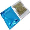 PABCK 100 Pack 4x5 inch(Inside Size 3.5x3.9 inch) Glossy Blue Front Window Resealable Foil Zipper Lock Pouch for Zip Reclosable Lock Food Storage Bags Heat Seal Pouch Airtight Edible Grocery Pack view 1