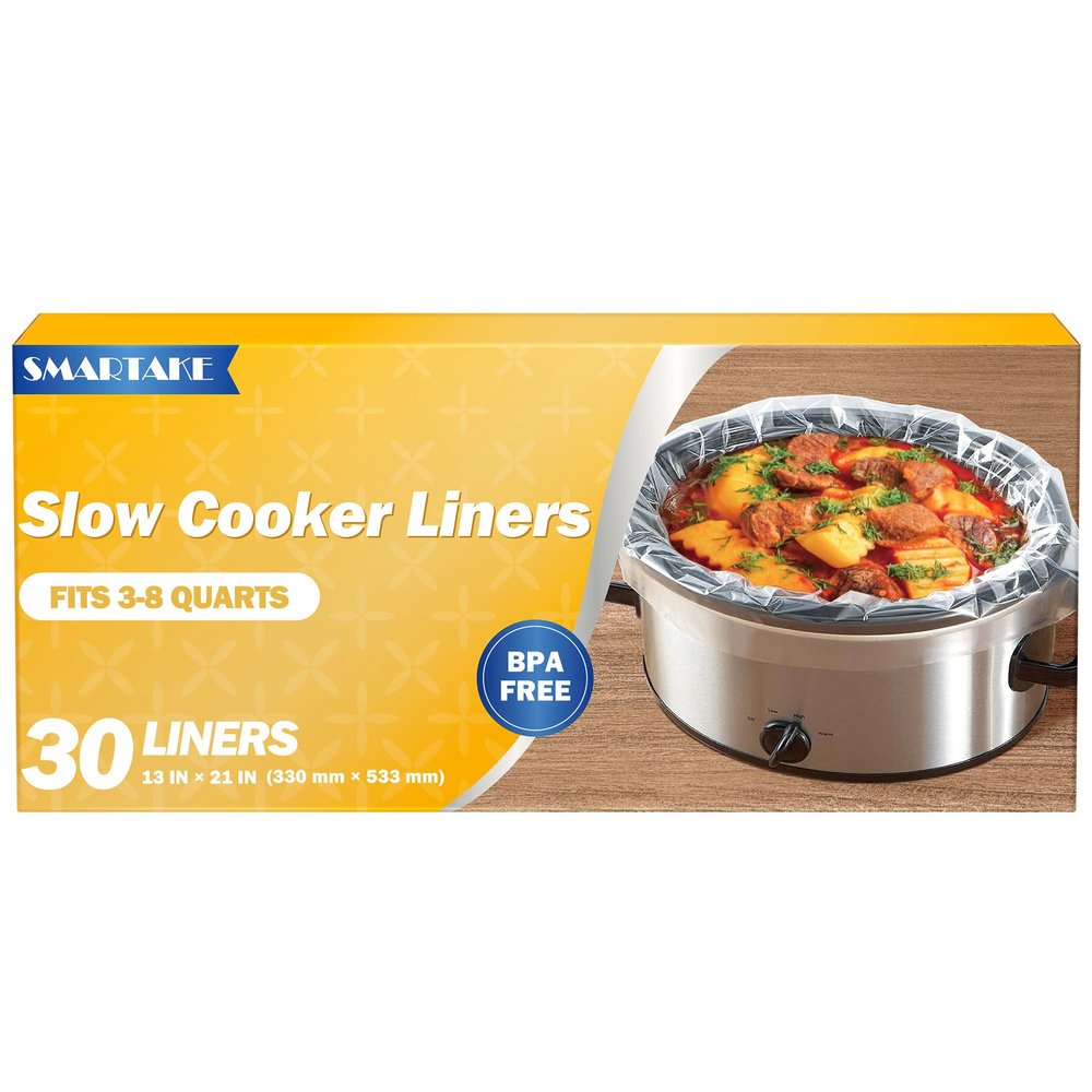 SMARTAKE Slow Cooker Liners, Large Size 13"x 21" Disposable Cooking Bags