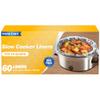 SMARTAKE Slow Cooker Liners, Large Size 13"x 21" Disposable Cooking Bags, Fit 3QT to 8QT for Slow Cooker, Cooking Trays, Suitable for Oval & Round Pots, 60 Liners view 1