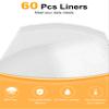 SMARTAKE Slow Cooker Liners, Large Size 13"x 21" Disposable Cooking Bags, Fit 3QT to 8QT for Slow Cooker, Cooking Trays, Suitable for Oval & Round Pots, 60 Liners view 3