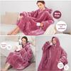 Aemicion Wearable Blanket for Women,Warm Cozy Oversized Hoodie Blanket as Pink Gifts for Women Mom Girlfriend-Mellow Rose view 4