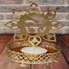 Billion Deals Om Shape Diwali Shadow Diya. Deepawali Traditional Decorative Diya in Om Shape for Home/Office.Religious Tea Light Candle Holder Stand. Diwali Decoration Diwali Gift view 4