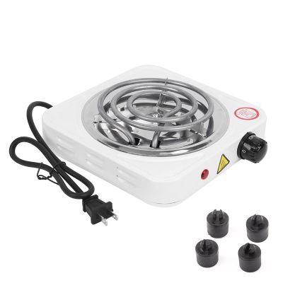 Electric Single 1000W Stainless Steel Portable Single Tube Electric Stove Home Electric Stove US Plug 110V Outdoor Grill