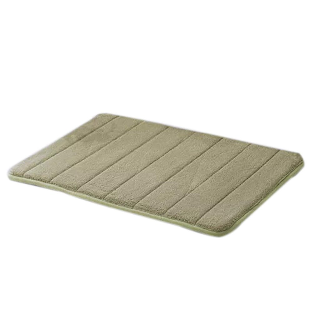Cicilin Memory Foam Soft Bath Mats - Non Slip Absorbent Bathroom Rugs Doormats Rubber Back Runner Mat for Kitchen Bathroom Floors (Green 40 * 60cm)