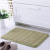 Cicilin Memory Foam Soft Bath Mats - Non Slip Absorbent Bathroom Rugs Doormats Rubber Back Runner Mat for Kitchen Bathroom Floors (Green 40 * 60cm) view 2