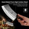 COOLINA Altomino Handmade Chef Knife, 7.1 in High Manganese Clad Steel Blade, for Slicing Meat and Vegetables view 4
