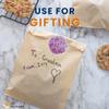 JA Kitchens 200 Count - Kraft Paper Bags for Packaging Cookies/Pretzels/Sandwiches view 2