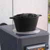 Fire Beauty Woodstove Steamer Stove Humidifier Cast Iron Lattice Top Rust Resistant 2.3 Quart Capacity (horse) view 3